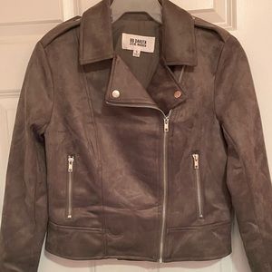 Faux Suede moto jacket